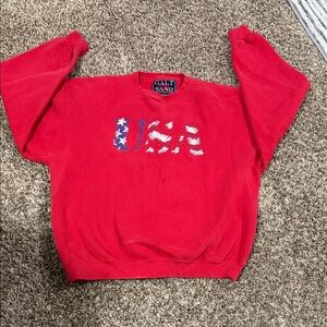 Galt Sand Red USA Crewneck Sweatshirt Sz XL